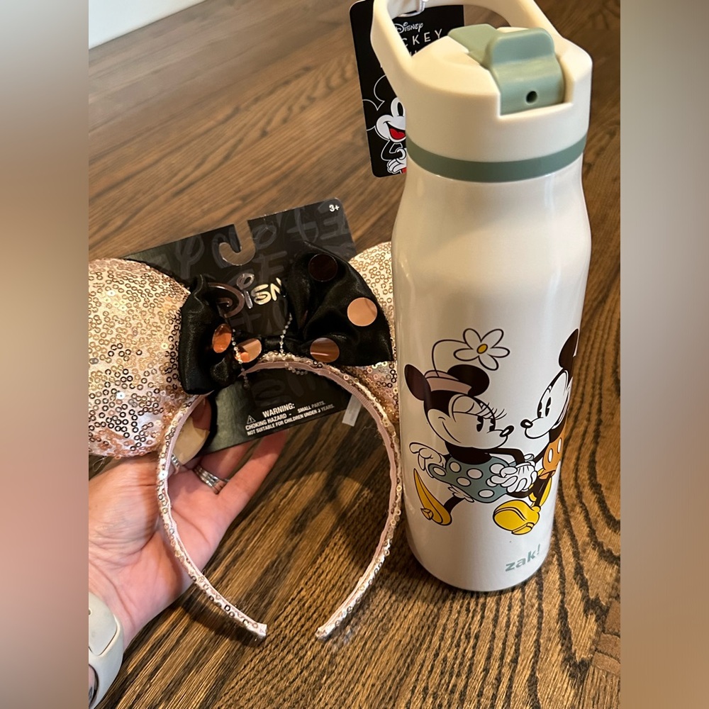 Mickey Mouse Disney Water Bottle and Ears : Aldi